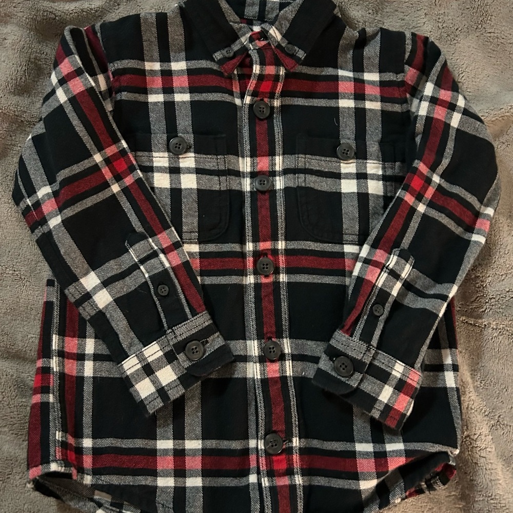 Duluth Trading Plaid Flannel, Sz 4T